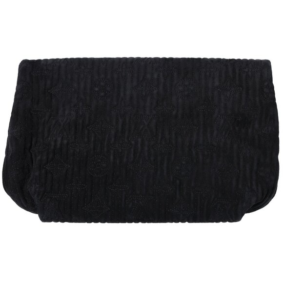 Louis Vuitton Afterdark Monogram Motard Handbag M95742 Noir Suede - Picture 2 of 6